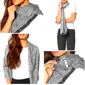 Lululemon wrap scarf in oatmeal grey